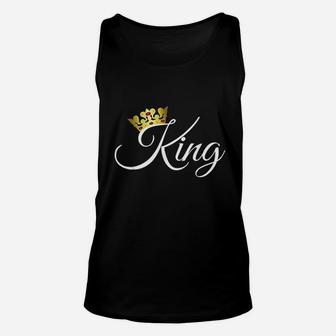 King And Queen Matching Couple Outfits Unisex Tank Top - Thegiftio UK