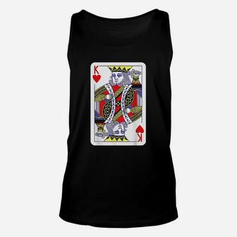 King Of Hearts Playing Cards Unisex Tank Top | Crazezy AU