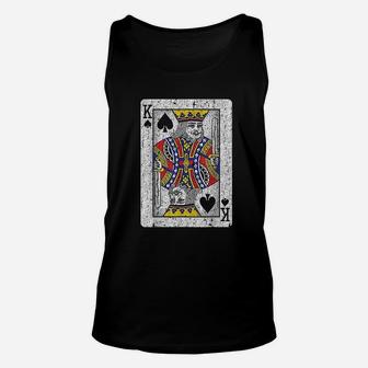 King Of Spades Card Unisex Tank Top | Crazezy CA