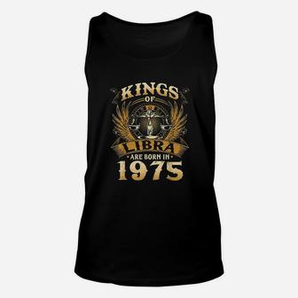Kings Of Libra Are Born In 1975 Unisex Tank Top | Crazezy UK