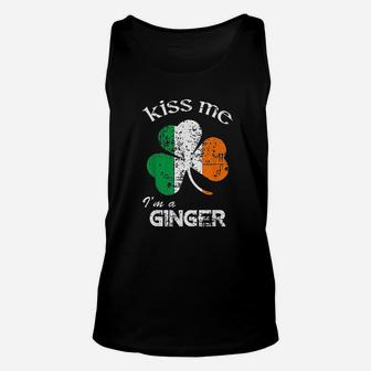 Kiss Me I Am A Ginger Unisex Tank Top - Thegiftio