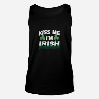 Kiss Me Im Irish Shirt Saint Patrick Day Cool Unisex Tank Top - Monsterry
