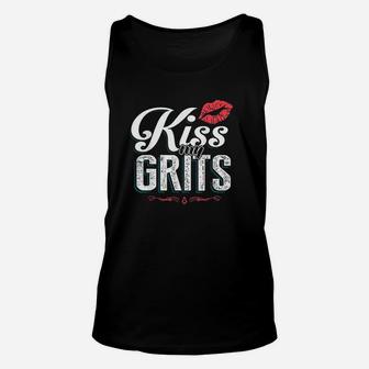 Kiss My Grits Unisex Tank Top | Crazezy CA