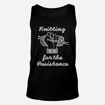 Knitting For The Resistance Unisex Tank Top - Monsterry