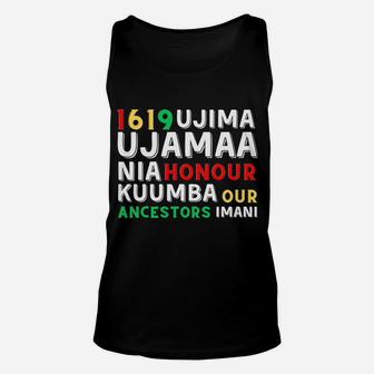 Kwanzaa Shirt Seven Principles Afro-American Kwanza Symbols Sweatshirt Unisex Tank Top | Crazezy