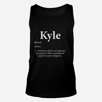 Kyle Definition Personalized Name Costume For Kyle Unisex Tank Top | Crazezy UK