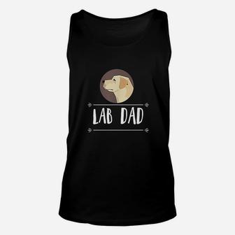 Lab Dad Yellow Labrador Retriever Dog Unisex Tank Top | Crazezy