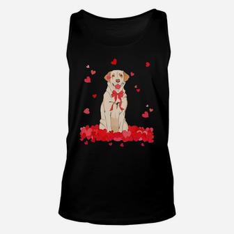 Labrador Dog Valentines Day Unisex Tank Top - Monsterry UK