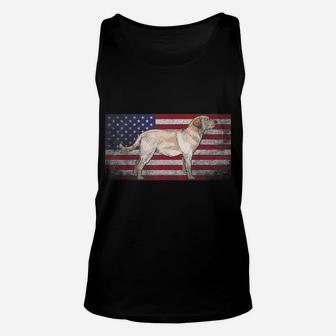 Labrador Retriever Dog 4Th Of July American Flag America Usa Unisex Tank Top | Crazezy DE