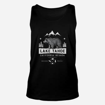 Lake Tahoe Vintage Bear Unisex Tank Top | Crazezy AU