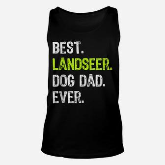 Landseer Dog Dad Fathers Day Dog Lovers Unisex Tank Top | Crazezy
