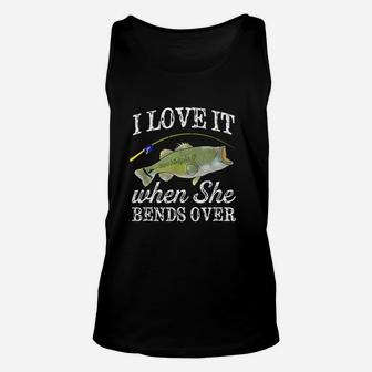 Largemouth Bass I Love It When She Bends Over Fishing Unisex Tank Top | Crazezy DE
