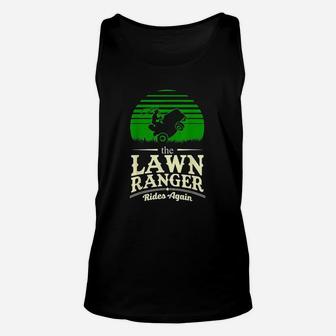Lawn Ranger Grass Lawn Mower Cut Man Landscaper Unisex Tank Top | Crazezy DE