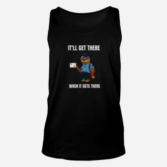 Lazy Sloth Rural City Carrier Mail Carrier Funny Unisex Tank Top - Thegiftio UK