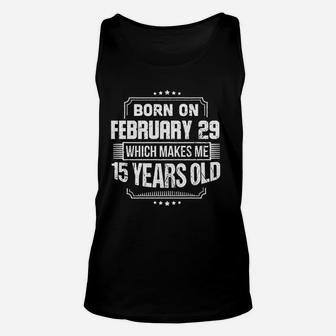 Leap Year February 29th Born In 1960 Unisex Tank Top - Thegiftio