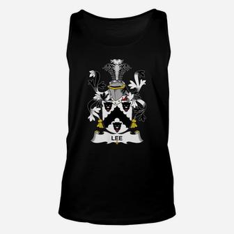 Lee Coat Of Arms - Family Crest Unisex Tank Top | Crazezy