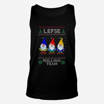 Lefse Rolling Team, Christmas Baking Tomte Gnome Xmas Women Raglan Baseball Tee Unisex Tank Top | Crazezy