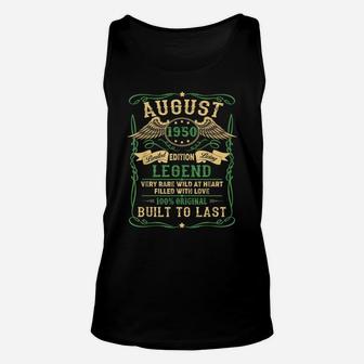 Legend Born In August 1950 69Th Birthday Gifts Funny Unisex Tank Top | Crazezy