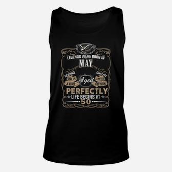 Legend Born May 1969 50Th Awesome Birthday Gifts Unisex Tank Top | Crazezy AU