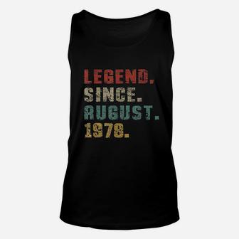 Legend Since August 1978 Unisex Tank Top | Crazezy