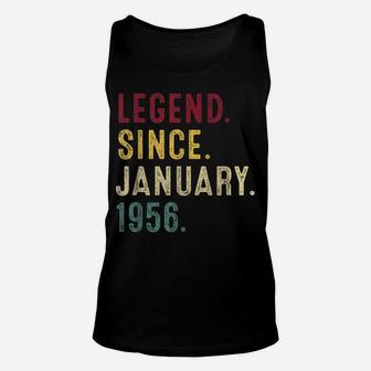 Legend Since January 1956 65Th Birthday Gift 65 Years Old Unisex Tank Top | Crazezy AU