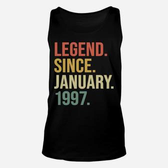 Legend Since January 1997, 23 Years Old, 23Rd Birthday Gift Unisex Tank Top | Crazezy