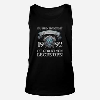 Legenden 1992 Geburtstags-Unisex TankTop für Jahrgang Fans - Seseable