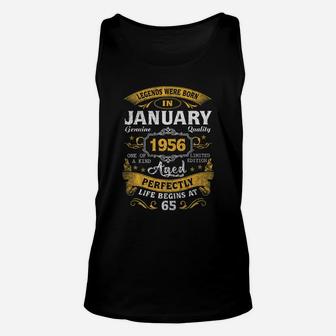Legends Born In January 1956 65Th Birthday Gift 65 Yrs Old Unisex Tank Top | Crazezy AU