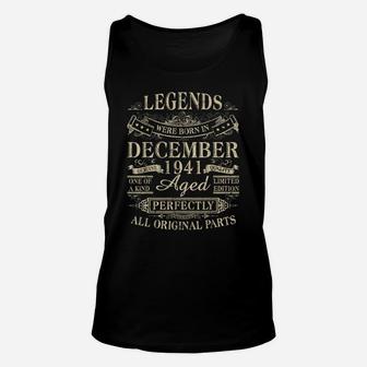 Legends Were Born In December 1941 80Th Birthday Gift Unisex Tank Top | Crazezy