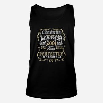 Legends Were Born In March 2001 20Th Birthday Gifts Unisex Tank Top | Crazezy