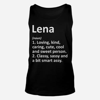 Lena Definition Personalized Name Funny Birthday Gift Idea Unisex Tank Top | Crazezy