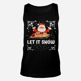 Let It Snow Santa Unisex Tank Top - Monsterry