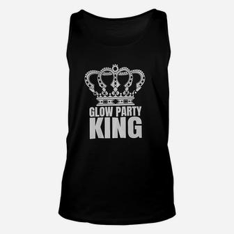 Lets Glow Crazy Glow Party King Unisex Tank Top - Thegiftio UK