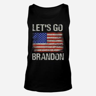 Let's Go Brandon Us Flag Funny Unisex Tank Top | Crazezy DE