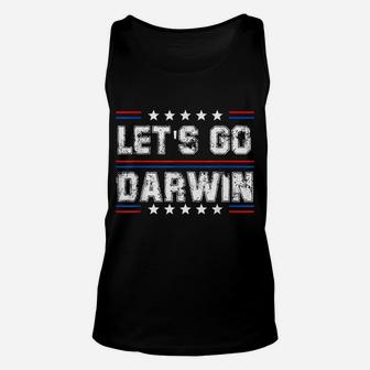Let's Go Darwin Funny Sarcastic Let's Go Darwin Memes Quote Unisex Tank Top | Crazezy CA