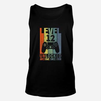 Level 12 Unlocked Awesome Since 2008 Unisex Tank Top | Crazezy