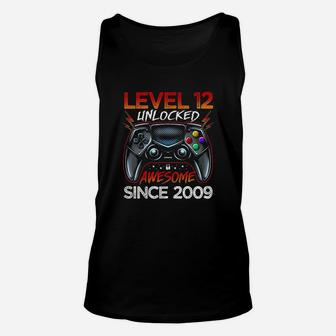 Level 12 Unlocked Awesome Since 2009 12Th Birthday Gaming Unisex Tank Top | Crazezy CA