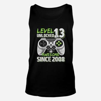 Level 13 Unlocked Awesome 2008 Video Game 13Th Birthday Unisex Tank Top | Crazezy AU