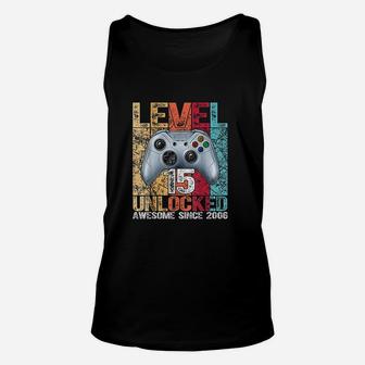 Level 15 Unlocked Awesome Since 2006 Unisex Tank Top | Crazezy