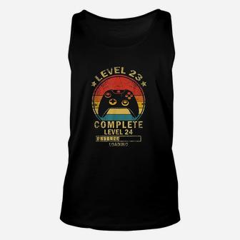 Level 23 Complete Level 24 Loading Gamers Unisex Tank Top | Crazezy