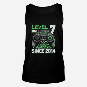 Level 7 Unlocked Awesome 2014 Video Game Unisex Tank Top | Crazezy