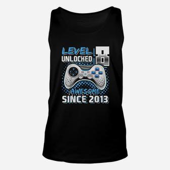 Level 8 Unlocked Awesome 2013 Video Game Unisex Tank Top | Crazezy