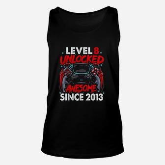 Level 8 Unlocked Awesome Since 2013 Unisex Tank Top | Crazezy UK