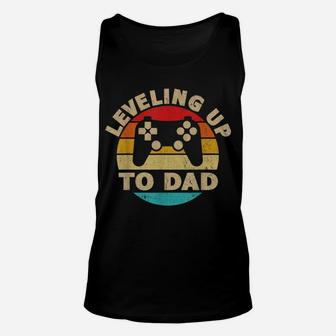 Leveling Up To Dad New Parent Pregnancy Announcement Gamer Unisex Tank Top | Crazezy AU