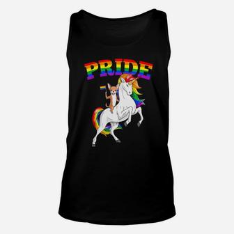 Lgbt Chihuahua Dog Unicorn Gay Pride Rainbow Lgbtq Unisex Tank Top - Monsterry AU
