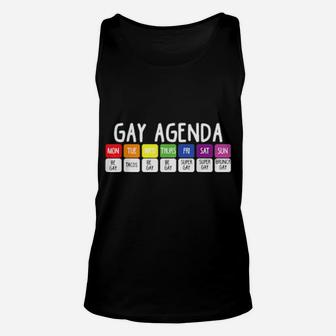 Lgbt Gay Agenda Homosexuell Gleichstellung Lesbisch Schwul Unisex Tank Top - Monsterry