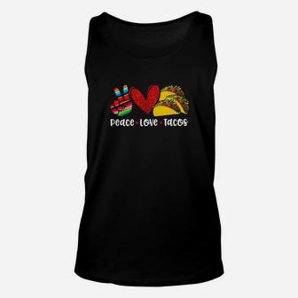 Lgbt Peace Love Tacos Unisex Tank Top - Monsterry