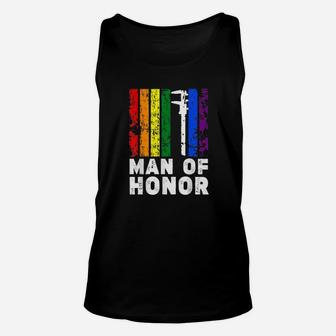 Lgbt Pride Gay Bachelor Party Man Engagement Unisex Tank Top - Monsterry UK