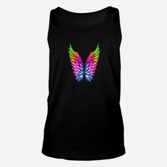 Lgbt Rainbow Wings Rainbow Gay Lesbian Pride Angels Unisex Tank Top - Monsterry CA