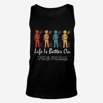 Life Is Better On The Farm Unisex Tank Top - Monsterry UK